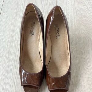 Michael Kors Glossy Brown Heels